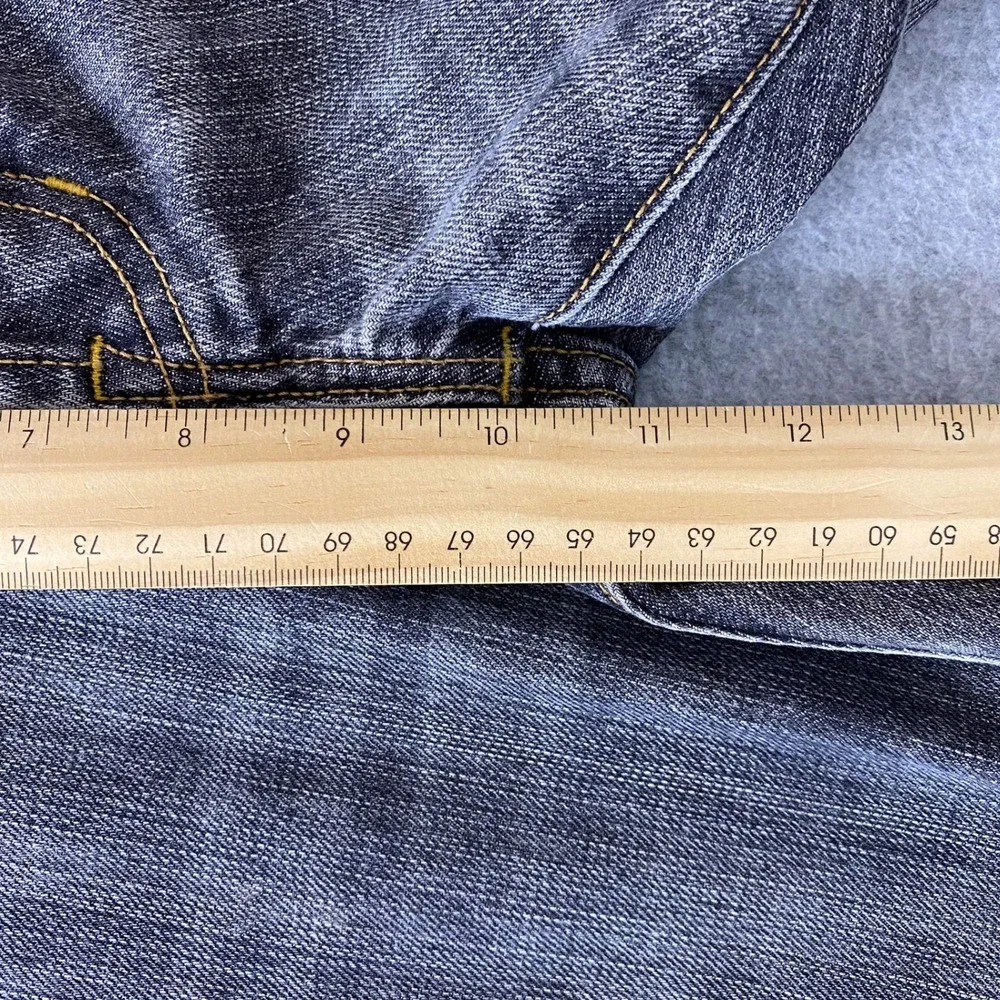 Y2K Gap 1969 Jeans Mens 34x30 Grey Low Rise Boot Fit Japanese Denim Button Fly - Picture 15 of 16